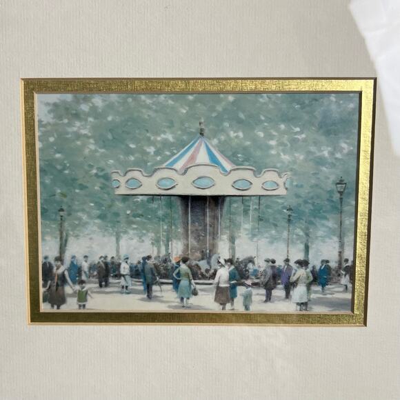 "Saturday Afternoon" by André Gisson Art – Gold Framed Reproduction Painting - Picture 2 of 10